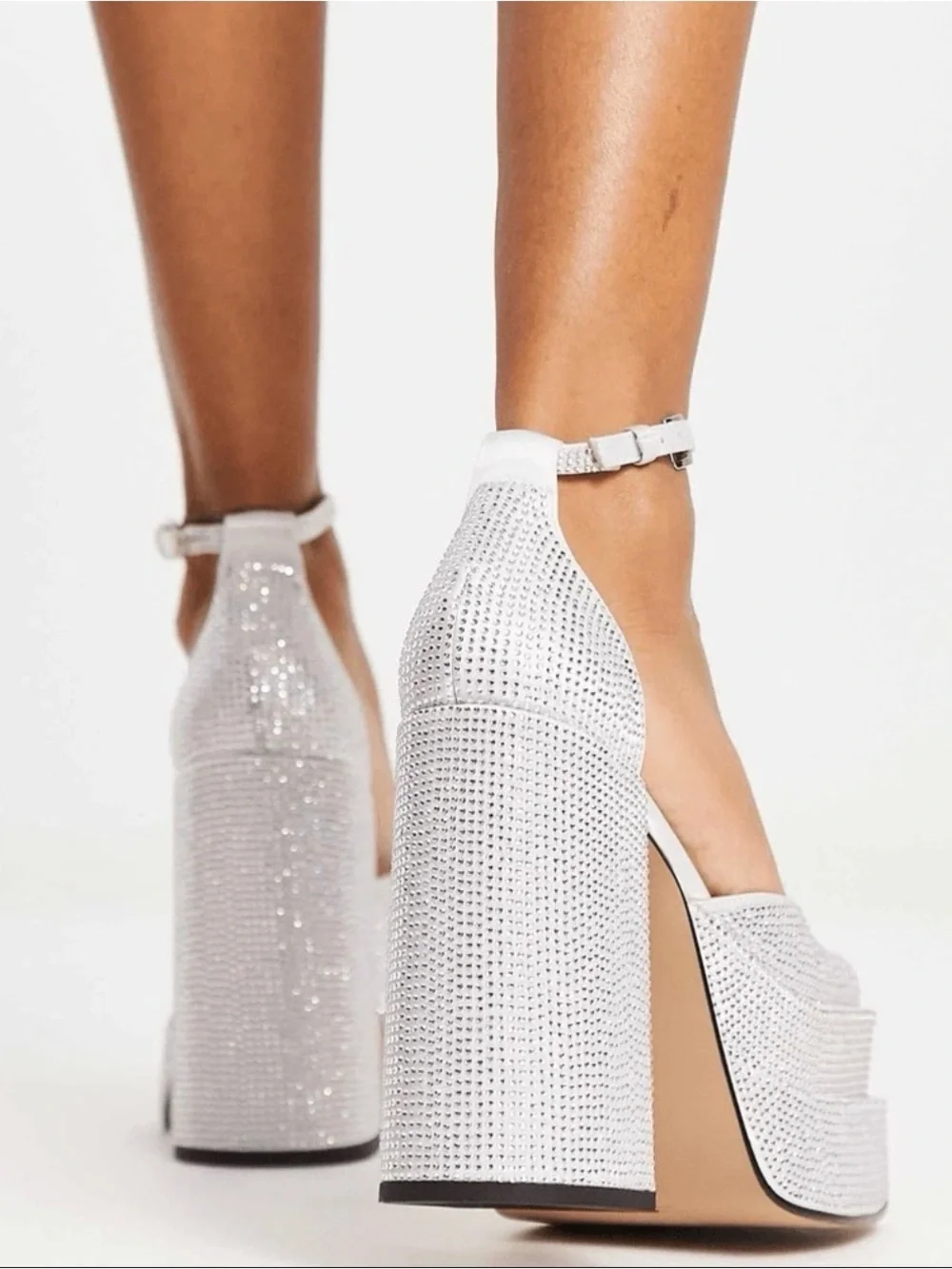 Steve Madden Charlize Platform Heels, Covered All Over In Sparkling Rhinestone
